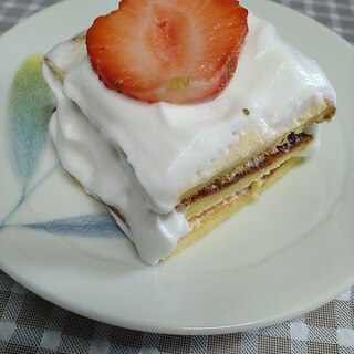 一人分のショートケーキ